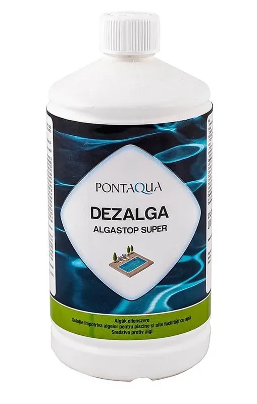 Kiárusítás Pontaqua Dezalga algaölő vegyszer úszómedencékbe, 1L